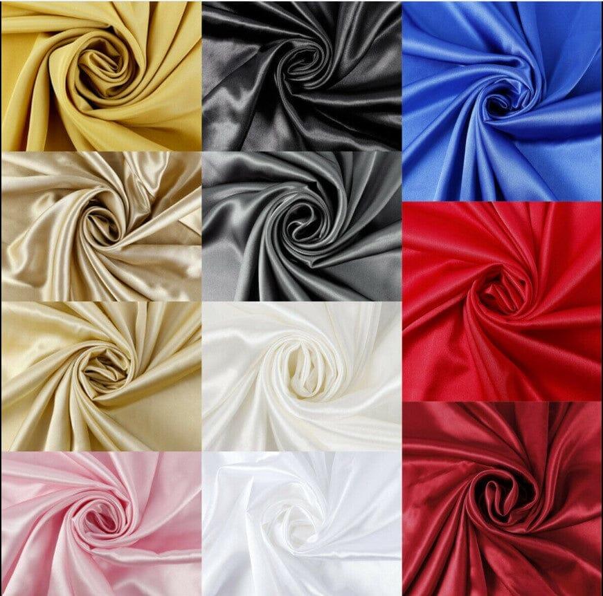 Charmeuse Satin Fabric | Silky Soft Satin | 60" Wide | Continuous Yards | Multiple Colors | Fabric mytextilefabric 