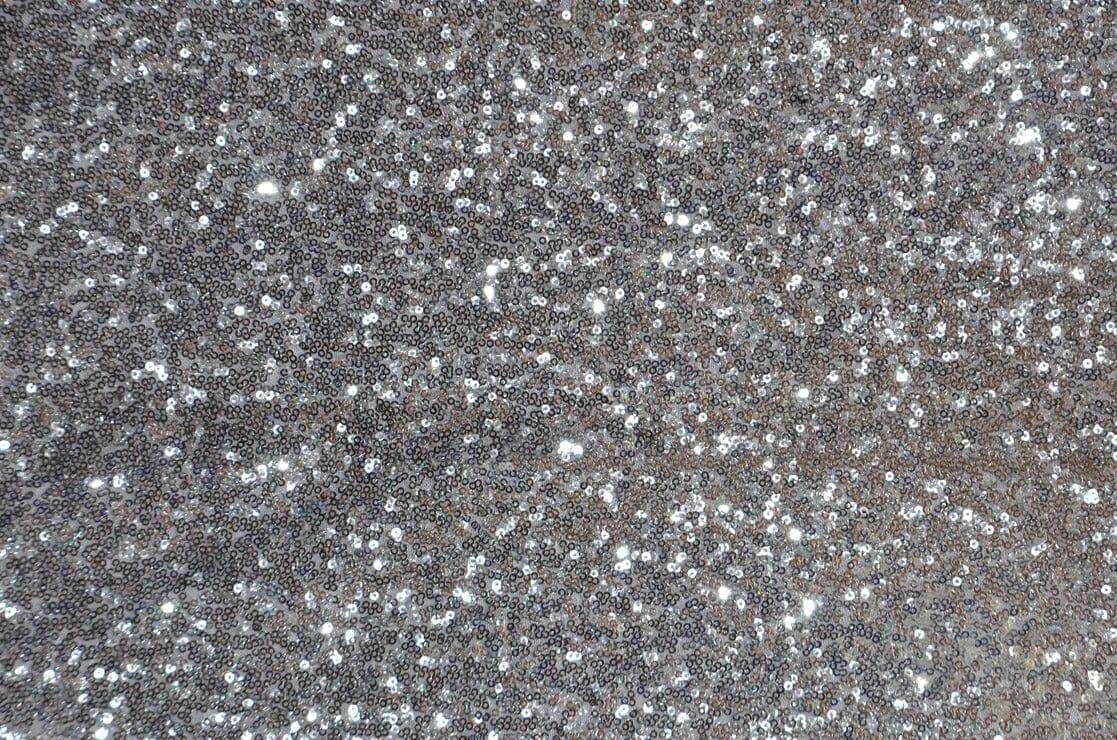 Glitz Mesh Sequins Fabric | 3mm Glitter Sequins | 52" Wide | Multiple Colors | Fabric mytextilefabric Yards Silver Shiny 