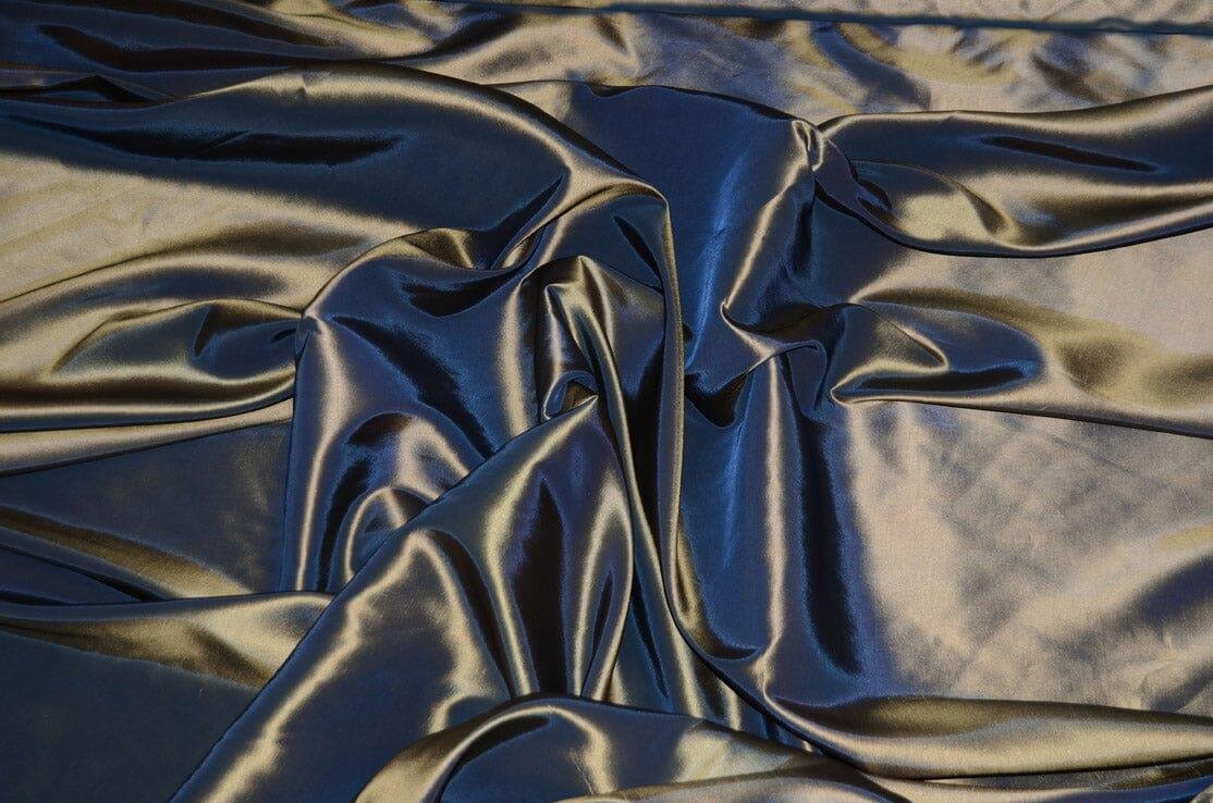 Taffeta Fabric | Two Tone Taffeta Fabric | Non Stretch Taffeta | 60" Wide | Multiple Solid Colors | Wholesale Bolt | Fabric mytextilefabric Bolts Stone Blue 