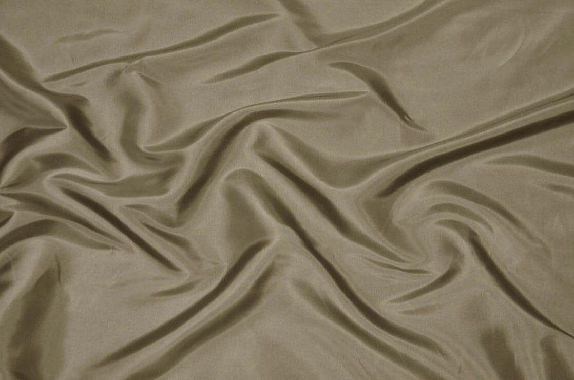 Taffeta Fabric | Two Tone Taffeta Fabric | Non Stretch Taffeta | 60" Wide | Multiple Solid Colors | Wholesale Bolt | Fabric mytextilefabric Bolts Taupe 