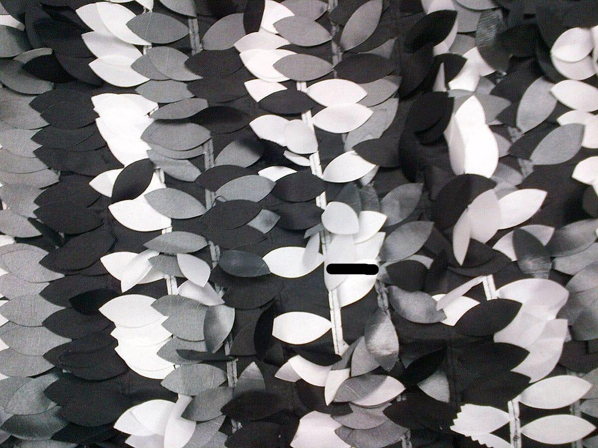 Leaf Taffeta | Hanging Leaf Taffeta | 57" Wide | Multiple Colors Available | Fabric mytextilefabric Yards White Black 