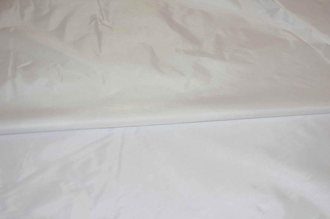 Waterproof Taffeta Coating Fabric | 60" Wide | Water Repellent Taffeta Fabric | Fabric Yards White on White 