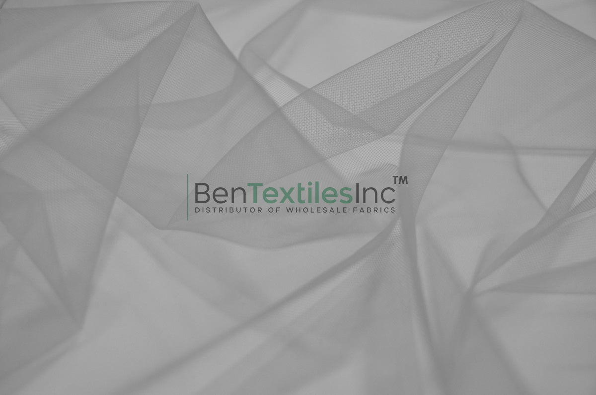 Micro Embedded Fabric Super Soft Micro Mesh Fabric | Subtle Stretch Tulle Fabric | 60