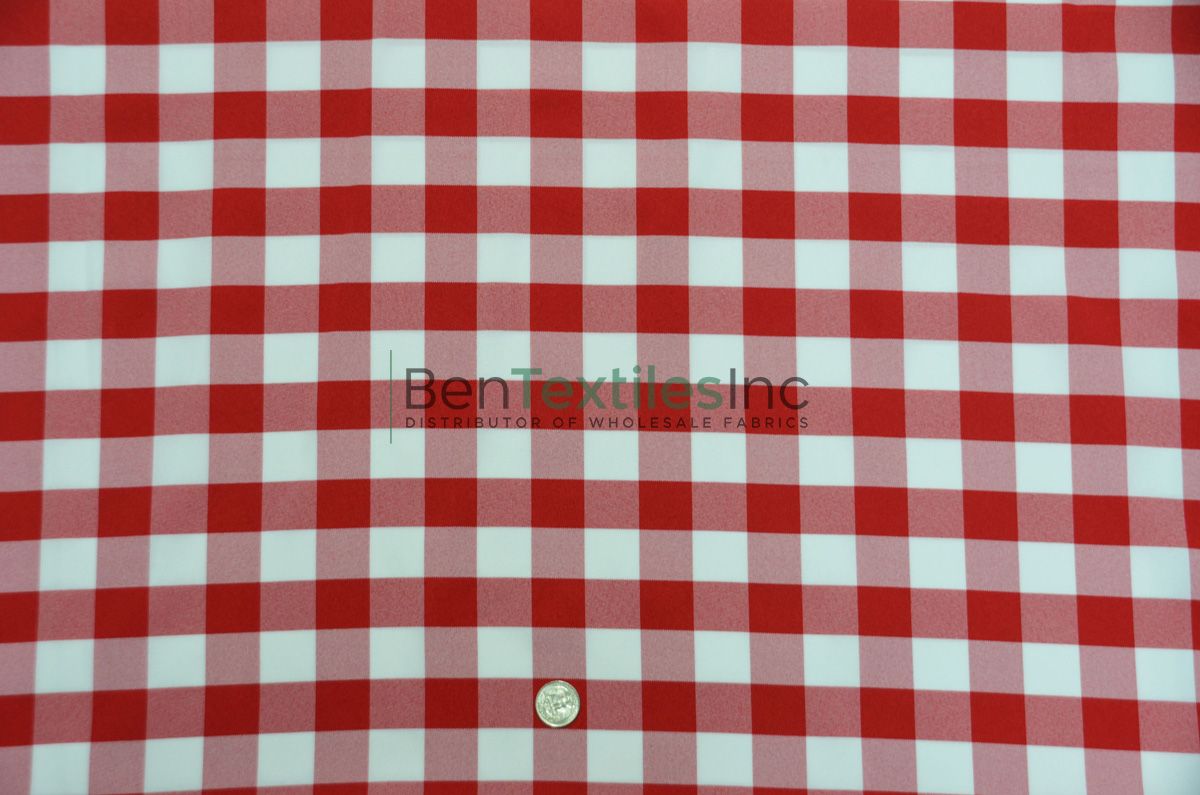 Poly Gingham Picnic Checkers Fabric