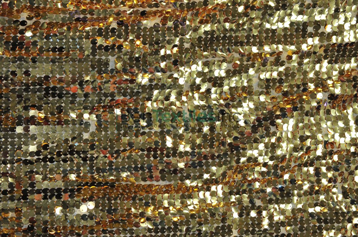 AK Trading Ben Textiles Glitz Sequin & Mesh Red Fabric by The Yard