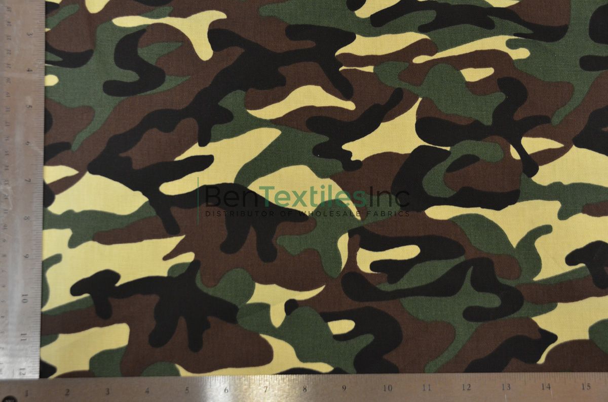 GetUSCart- Camouflage Print Fabric Cotton Polyester Broadcloth